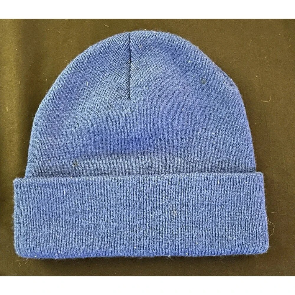 Vintage Playboy Bunny Embroidered Knit Beanie Hat Late 90s / Early 2000s Y2K Era